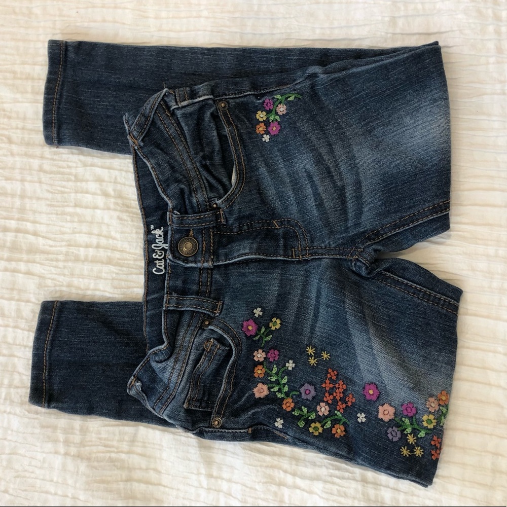 Embroidered Jeans. The cutest!